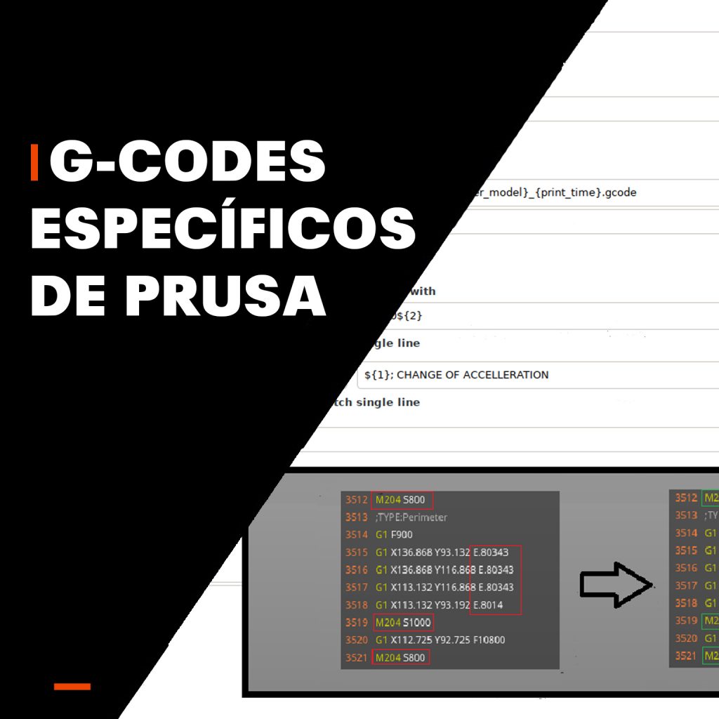 G-codes específicos de Prusa