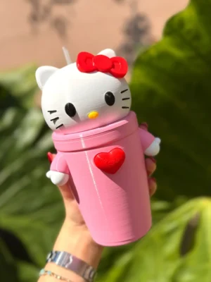 vaso milkshake hello kitty
