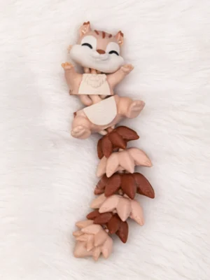 fluffyArdilla_1 llavero ardilla flexi flexible impresion 3d