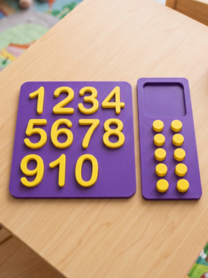 Rompecabezas numérico Montessori impresion 3d juguete didactico