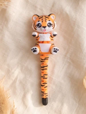 fluffy_tigre-colitanegra llavero tigre flexi flexible impresion 3d