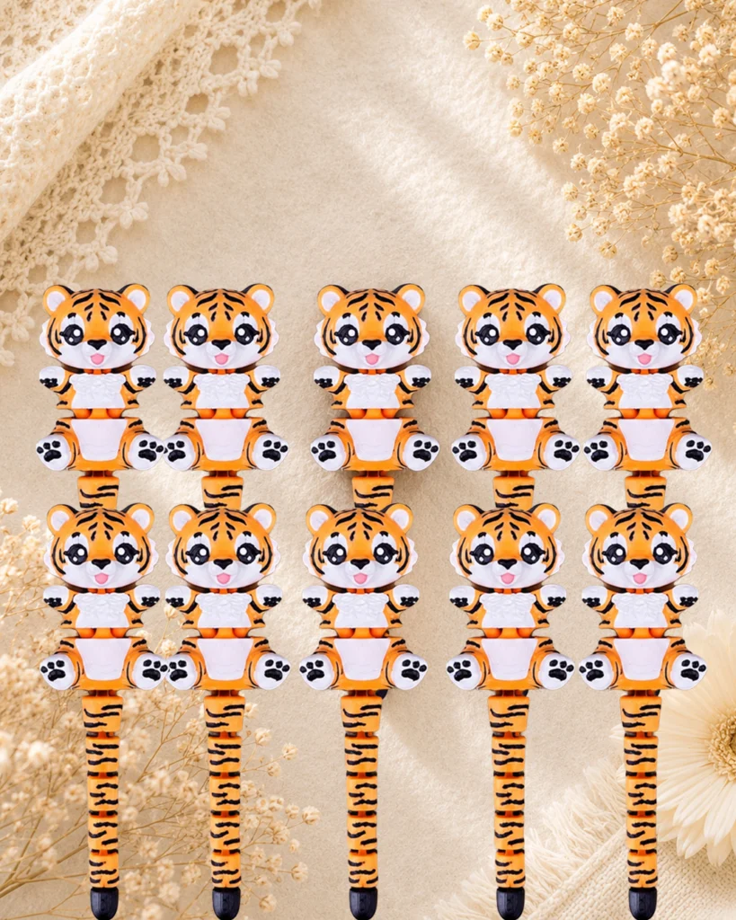 llavero tigre flexi flexible impresion 3d pack souvenir