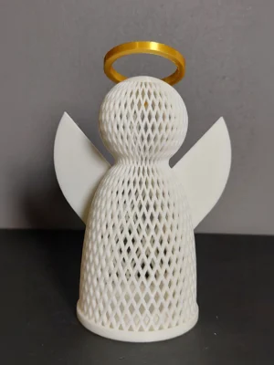 angel navide&ntilde;o navidad portavela vela led