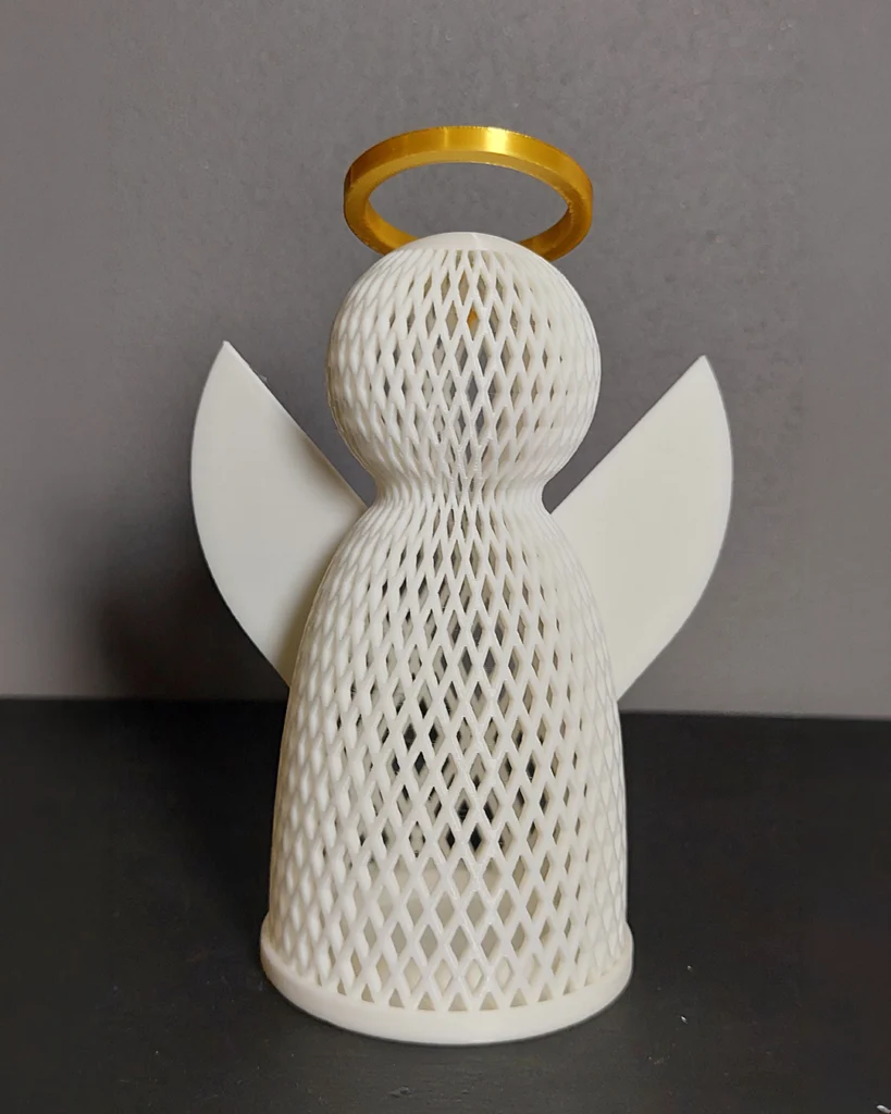 angel navide&ntilde;o navidad portavela vela led