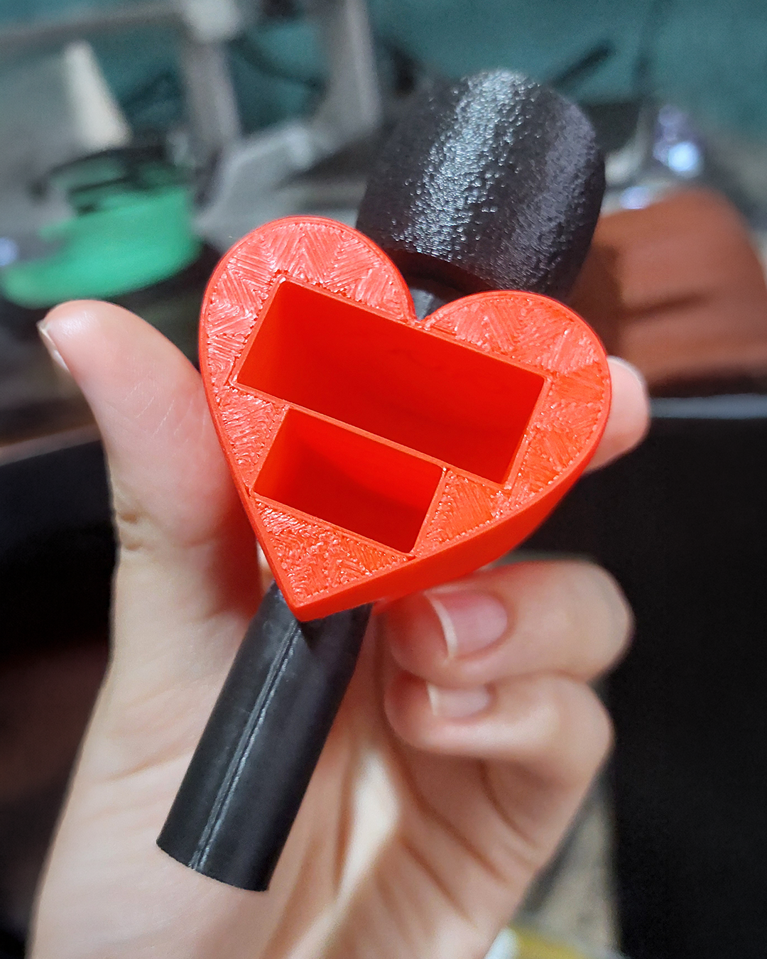 Porta micrófono lavalier impreso en 3D micrófono inalámbrico