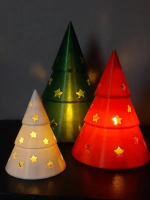 portavelas arbol de navidad navide&ntilde;o