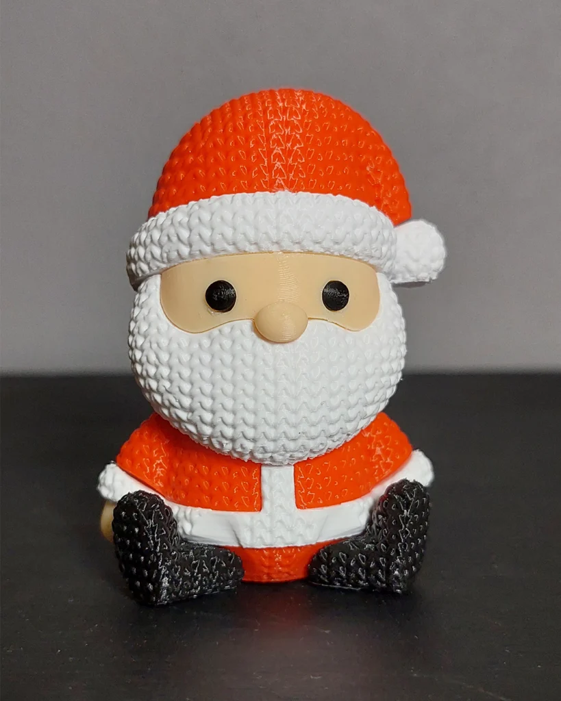 papa noel tejido decorativo navidad navide&ntilde;o