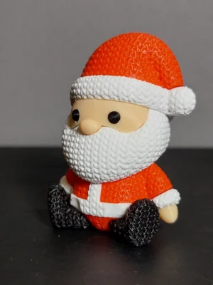 papa noel tejido decorativo navidad navide&ntilde;o