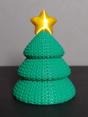 Adorno Arbolito Navide&ntilde;o Amigurumi Impreso en 3D
