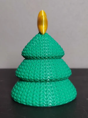 Adorno Arbolito Navide&ntilde;o Amigurumi Impreso en 3D